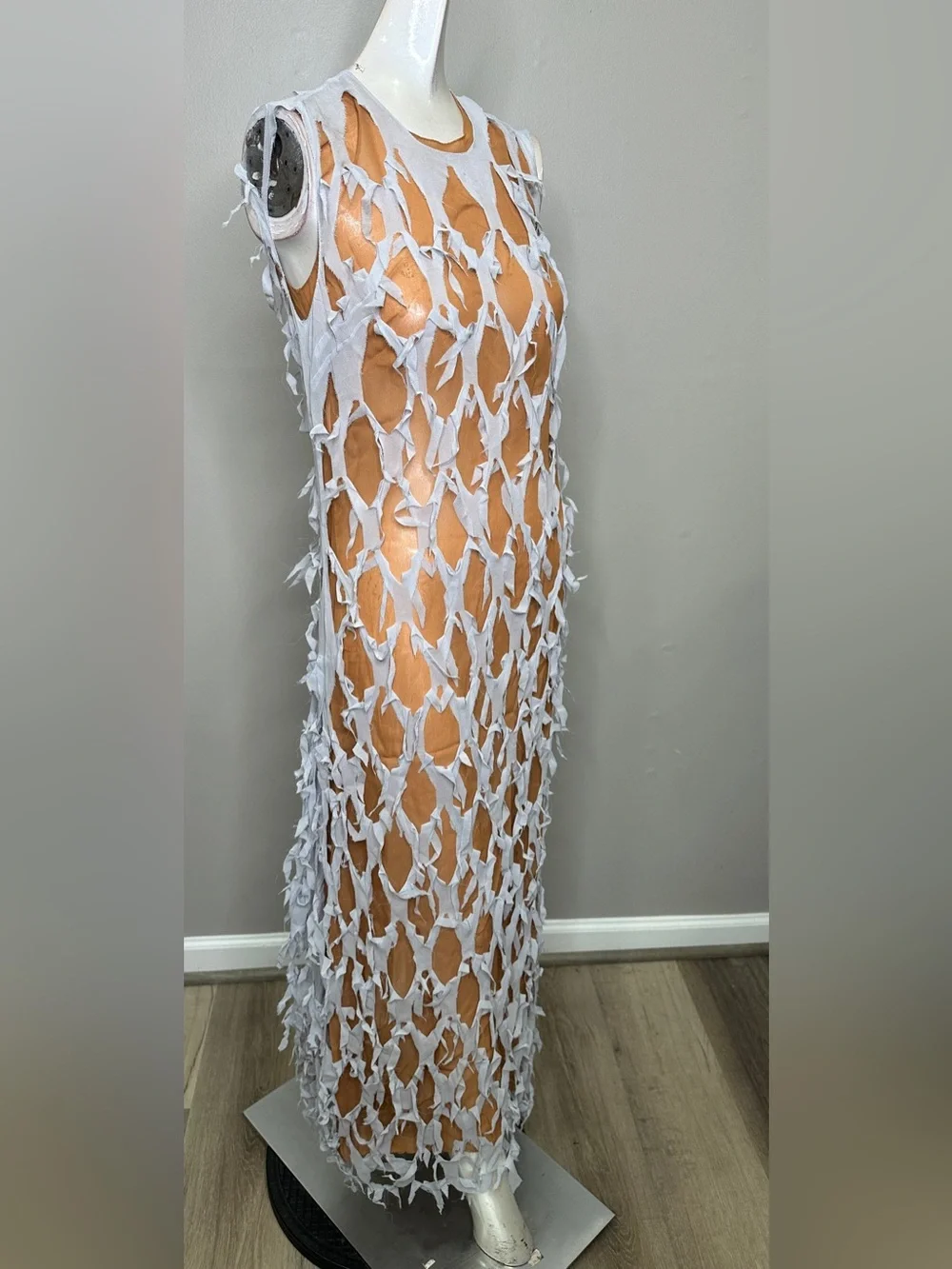 Maison Margiela Cut-Out Silk Dress Size IT 36 / US 0 $2160 - Picture 6 of 10